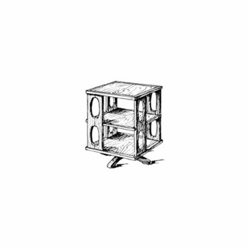 Woodworking Project Paper Plan to Build Revolving Book Case - Image 1