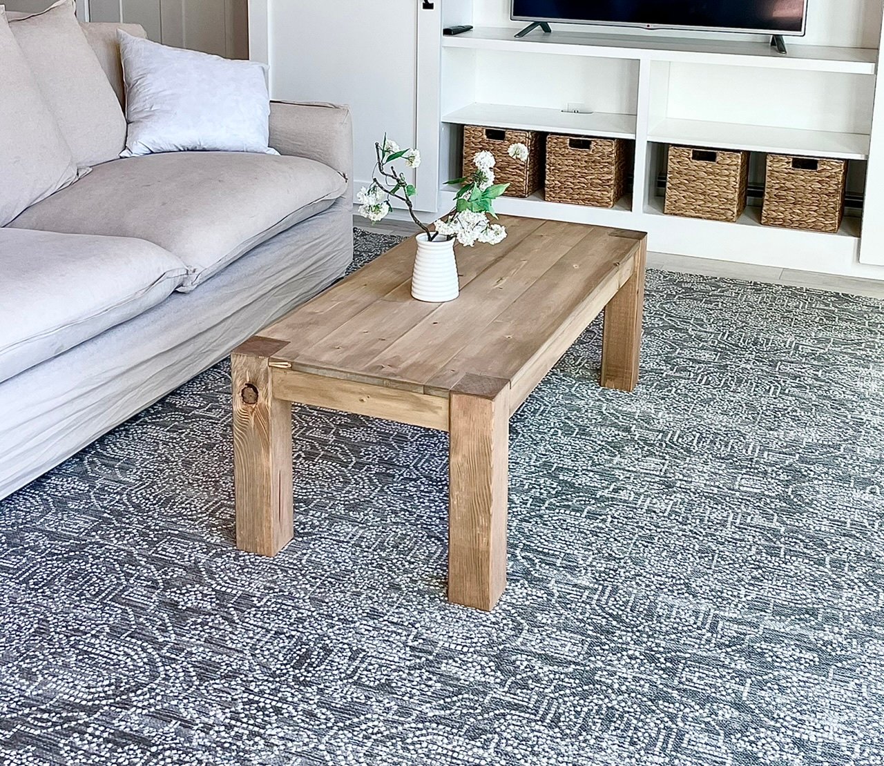 Wood Parsons Table Set (Dining, Coffee, Console, End Tables) - Image 1