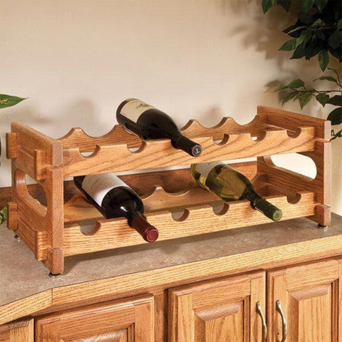 Woodworking Project Paper Plan to Build Stackable Wine Racks - Image 1