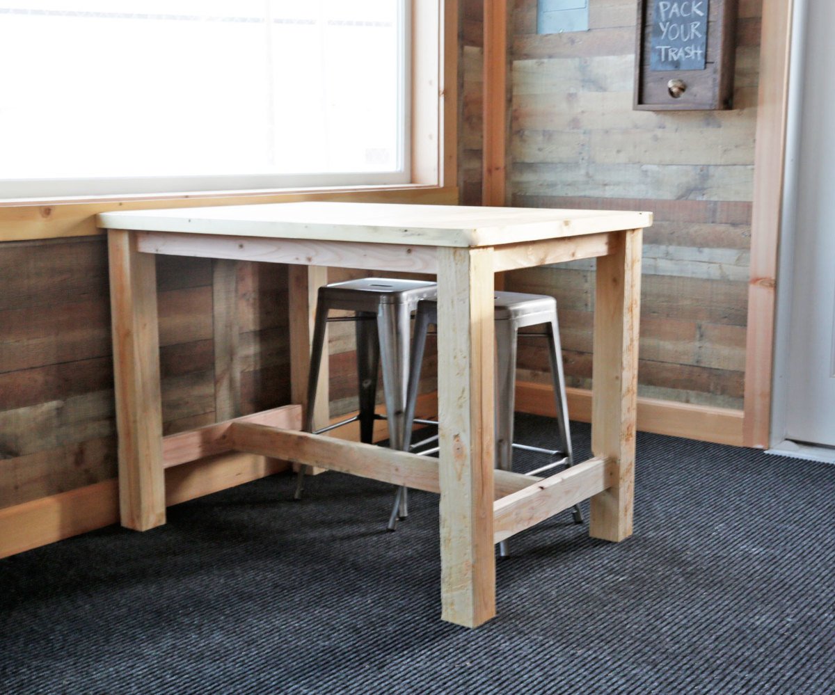 Counter Height Farmhouse Table for Four - Image 1