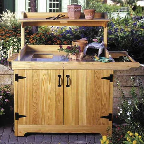 Woodworking Project Paper Plan to Build Potting Bench - Image 1