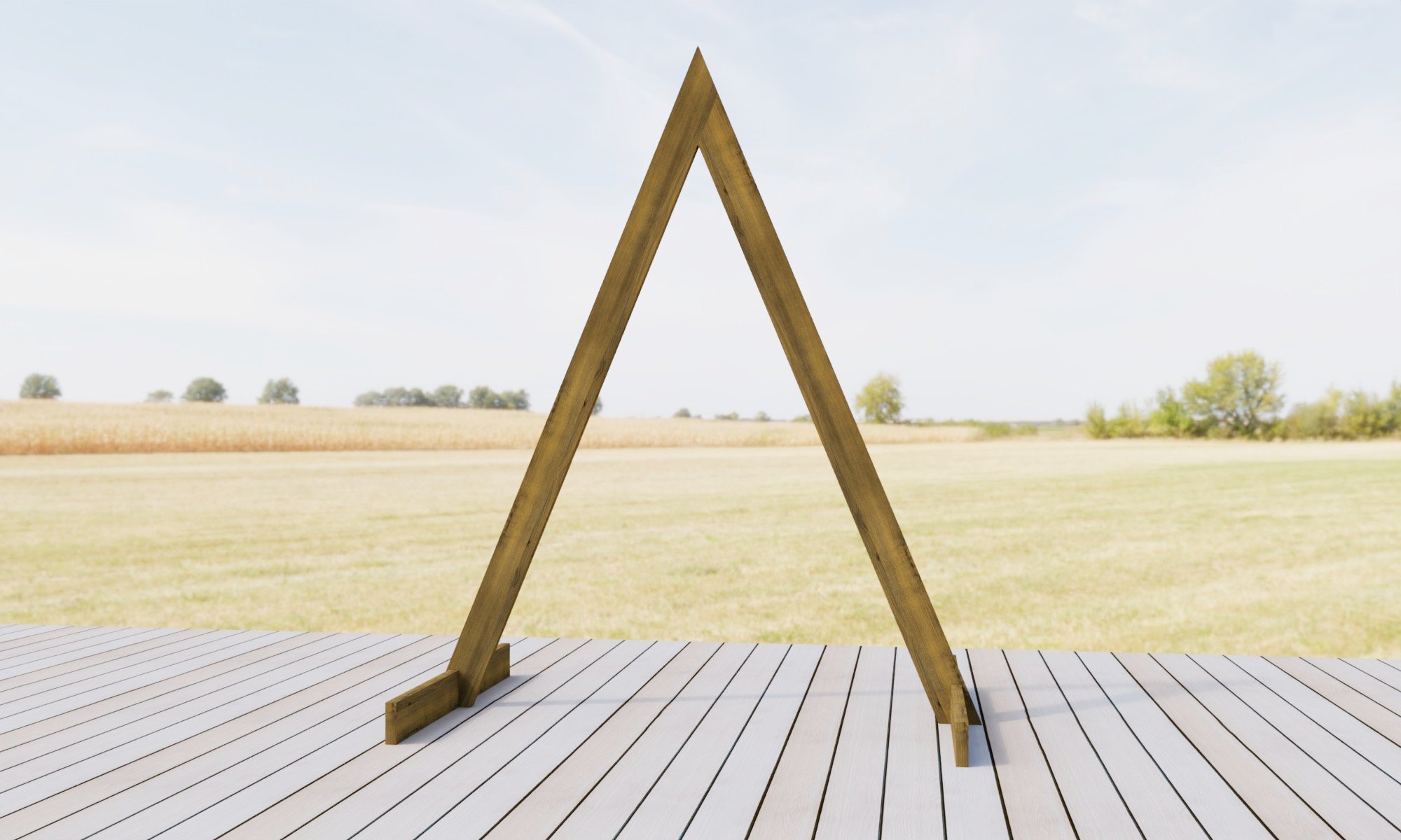 Triangle Wedding Arch – Free Plans with Cut List - Image 1