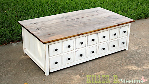 Apothecary Coffee Table with Toybox Trundle - Image 1