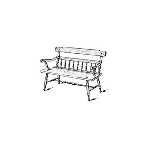 Woodworking Project Paper Plan to Build Squire Bench - Image 1