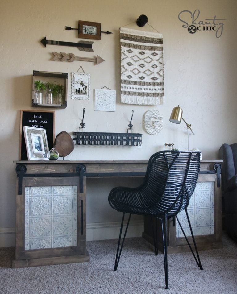 DIY Sliding Barn Door Desk - Image 1