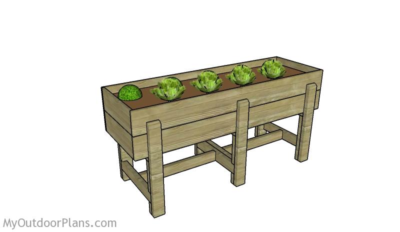 WAIST HIGH RAISED GARDEN BED PLANS woodworking plan