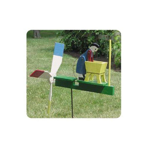 Woodworking Project Paper Plan to Build Woman Washing Whirligig woodworking plan