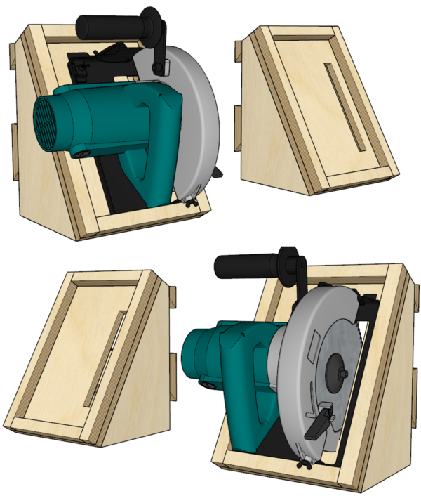 French Cleat Circular Saw Holder – Build Plans - Image 1