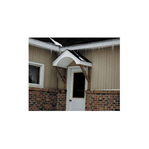 Woodworking Project Paper Plan to Build Doorway Shelter, Peaked Top - Image 1