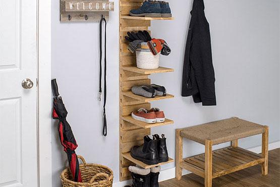 Wall-Mounted Shoe Rack - Image 1