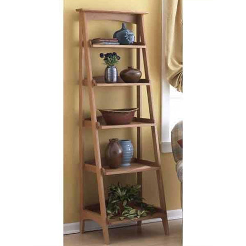 Downloadable Woodworking Project Plan to Build Shelves with a Fresh Slant - Image 1