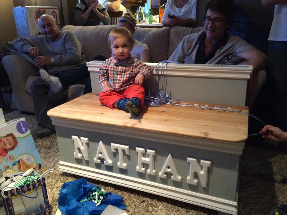 Beautiful Wood Toy Box - Image 1