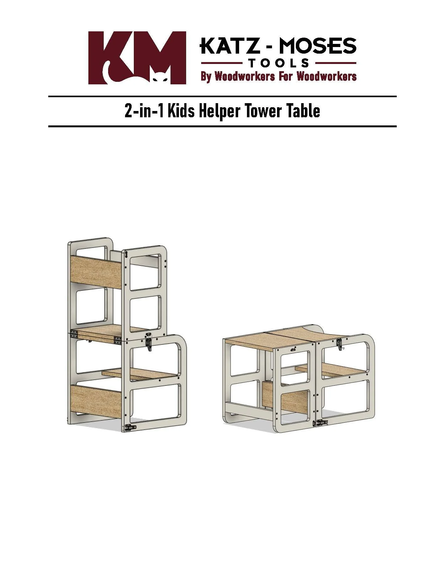 2-in-1 Kid's Helper Stool Build Plans - Image 1