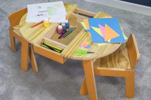 Kids' Art Table and Chairs - Image 1