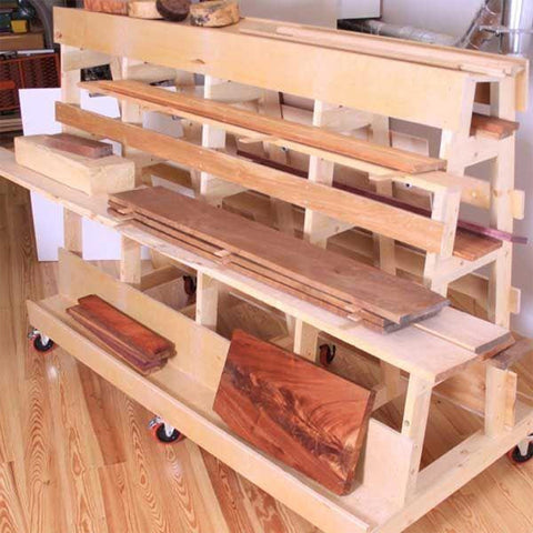 Woodworking Project Paper Plan to Build Lumber & Sheet Goods Storage Rack - Image 1