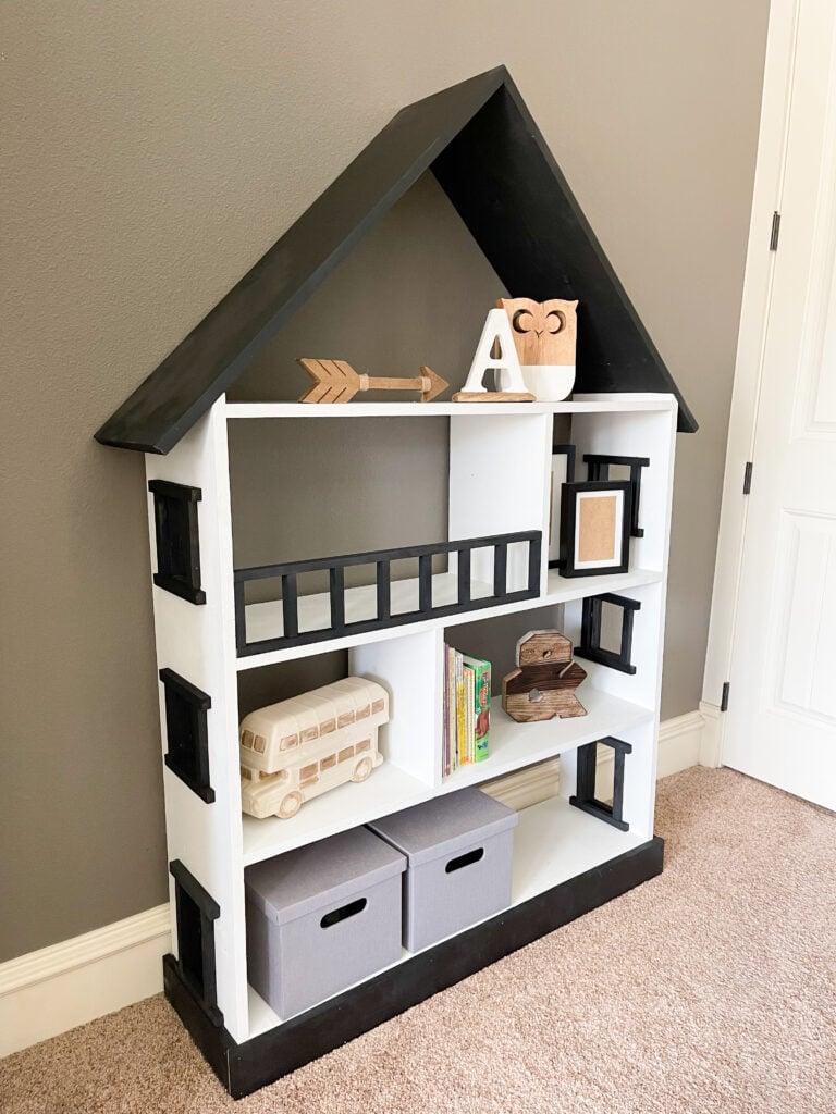 DIY Dollhouse Bookcase woodworking plan