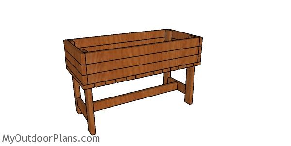 ELEVATED PLANTER BOX MADE FROM 2X4S PLANS - Image 1