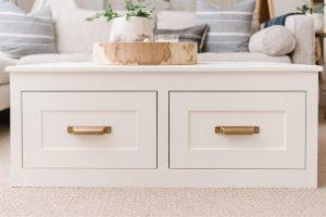 Coffee Table with Storage Drawers - Image 1