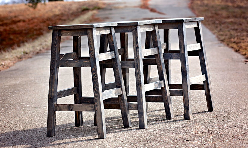 Simple Wood Stool - Image 1