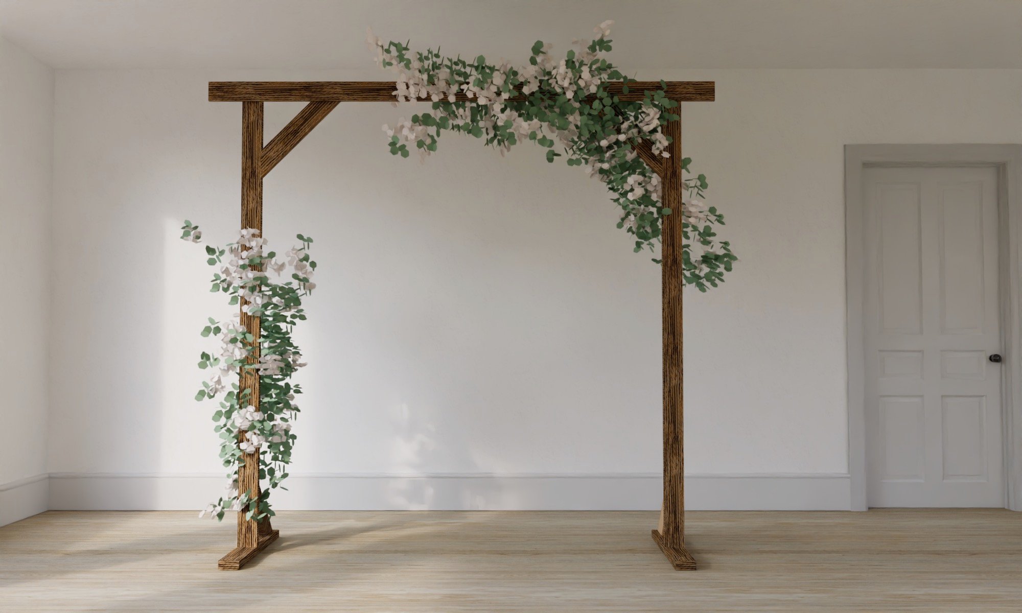 Rustic Wedding Ceremony Arch Plans - Image 1