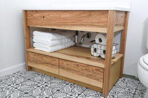 Modern Bathroom Vanity with Drawers on the Bottom - Image 1