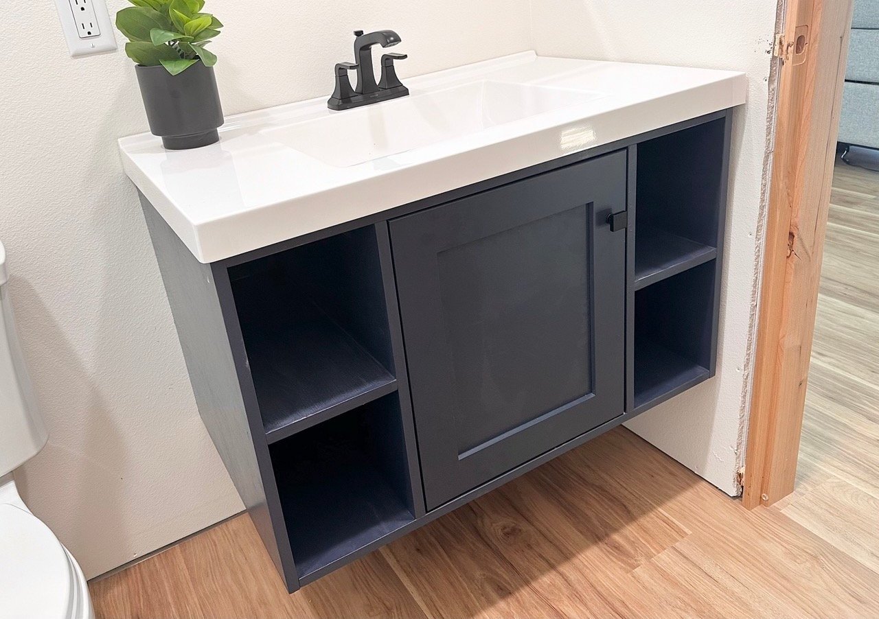 36″ Floating Vanity Cabinet – Free Plans - Image 1