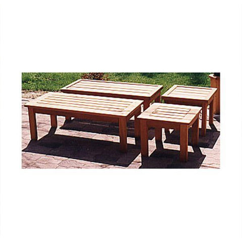 Woodworking Project Paper Plan to Build Patio Coffee Table and End Table - Image 1