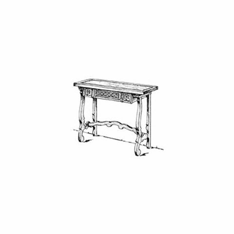 Woodworking Project Paper Plan to Build Spanish Hall Sofa Table - Image 1