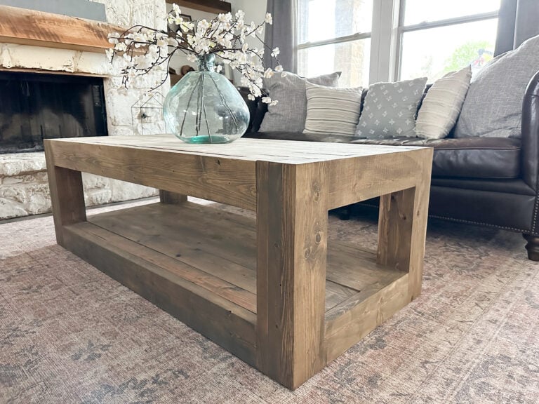DIY Modern Wood Coffee Table woodworking plan