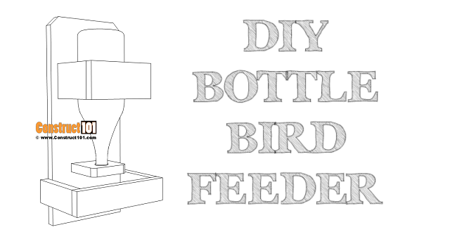 DIY Bottle Bird Feeder woodworking plan