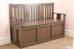Craftsman Toy Box Bench woodworking plan
