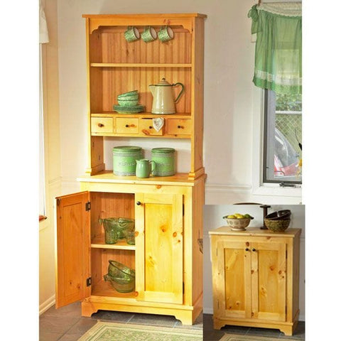Woodworking Project Paper Plan to Build Country Pine Cabinet - Image 1