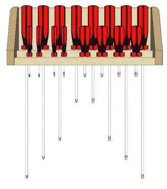 French Cleat Screwdriver Holder – Build Plans - Image 1