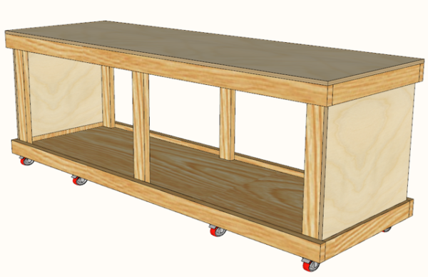 Mobile Workbench Workstation Plans - Image 1