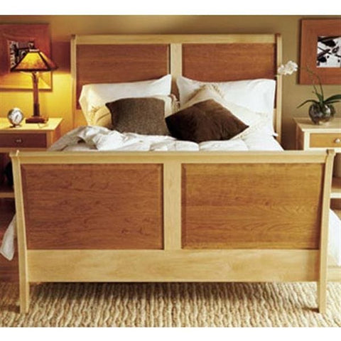 Woodworking Project Paper Plan to Build Maple & Cherry Sleigh Bed - Image 1