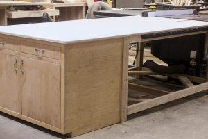 Table Saw Outfeed Table with Storage Cabinet - Image 1