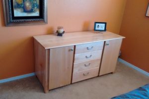 Maple Combination Dresser and Craft Cabinet woodworking plan