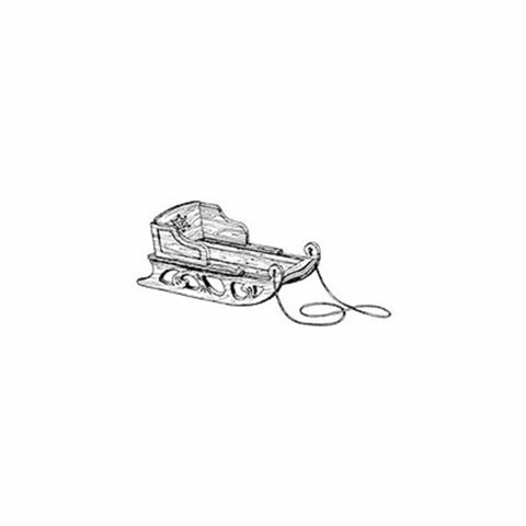 Woodworking Project Paper Plan to Build Antique Snow Sled - Image 1