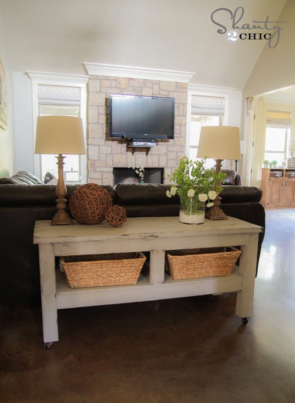 Check out my $80 Pottery Barn Inspired Console Table! - Image 1