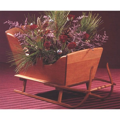 Woodworking Project Paper Plan to Build Vintage Tabletop Sleigh - Image 1