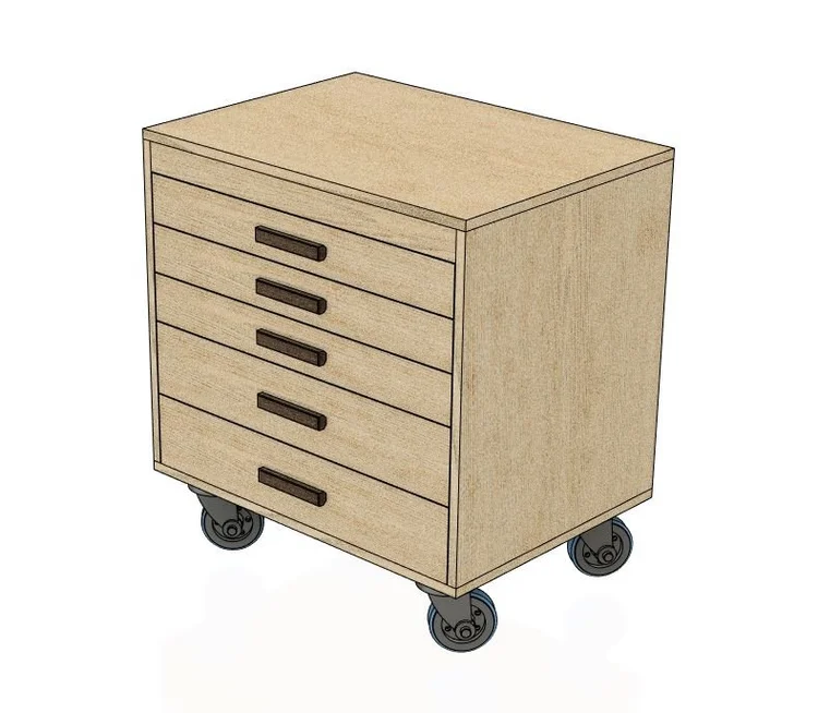 Fisher’s Mobile Tool Cart - Image 1