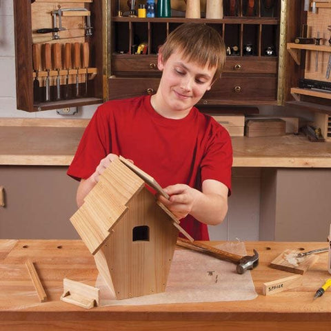 Kid-Built Blue Bird House – Downloadable Plan - Image 1