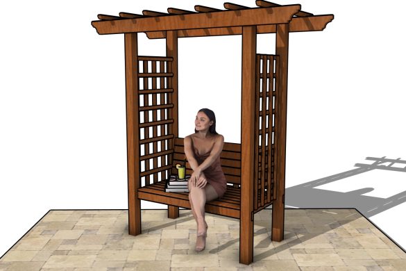 GARDEN ARBOR BENCH – FREE PLANS - Image 1