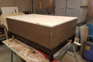 Upholstered Top Storage Coffee Table - Image 1