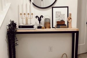 Simple Mid-Century Modern Entry Table woodworking plan