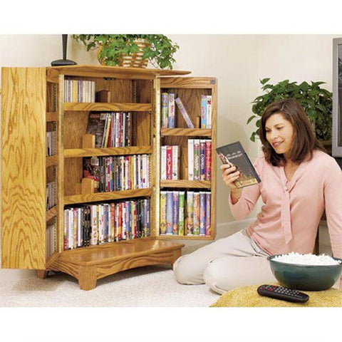 Downloadable Woodworking Project Plan to Build Media Storage for movies, music, and more - Image 1