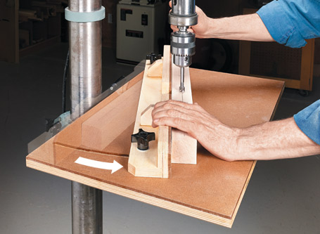 Quick and Easy Drill Press Table woodworking plan