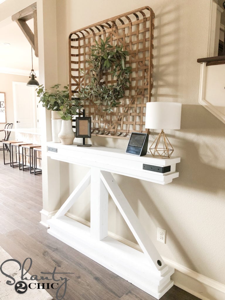 DIY Narrow Console Table woodworking plan