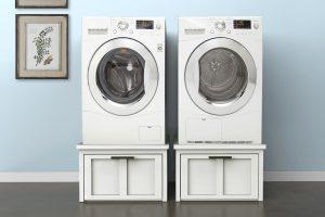 Washer & Dryer Pedestals with Storage - Image 1