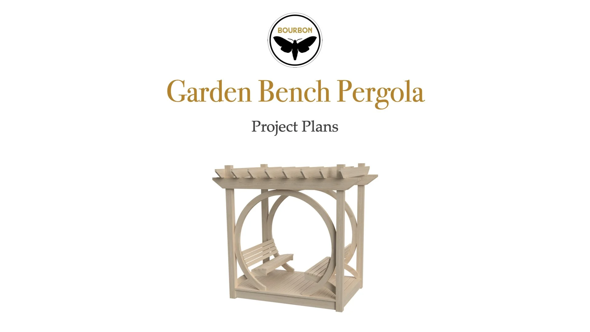 Garden Bench Pergola Plans - Image 1